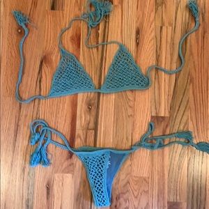midnight swim real avalon crochet bikini set